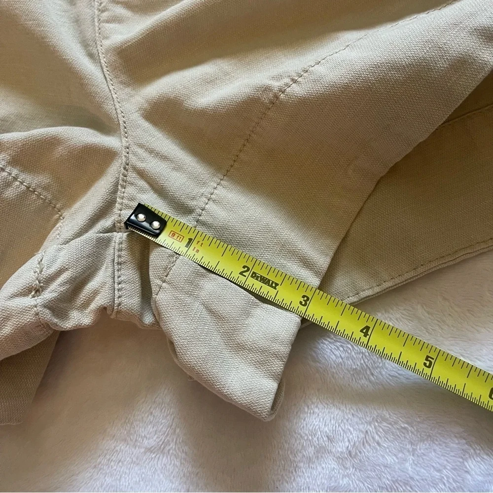 Joie / High Rise Linen Blend Pleated Shorts / Beige / Women’s Medium 8/10 | NWT
